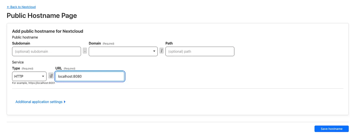 Thunnel Config
