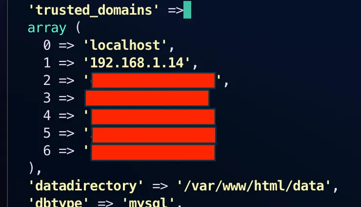 Trusted Domain Setting
